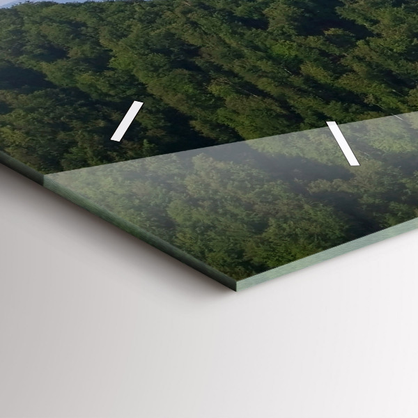 Ceas orizontale de perete din sticlă Sokolica Wierch în Munții Pieniny