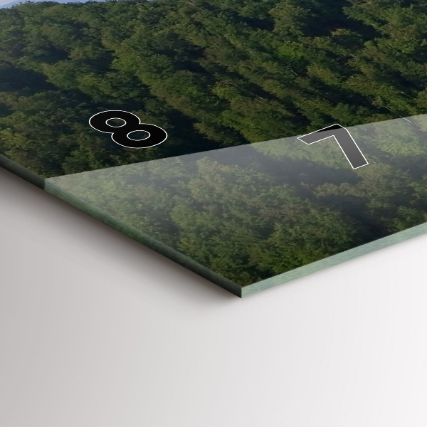 Ceas orizontale de perete din sticlă Sokolica Wierch în Munții Pieniny