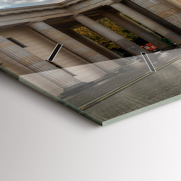 Ceas orizontale de perete din sticlă Poarta Brandenburg din Berlin