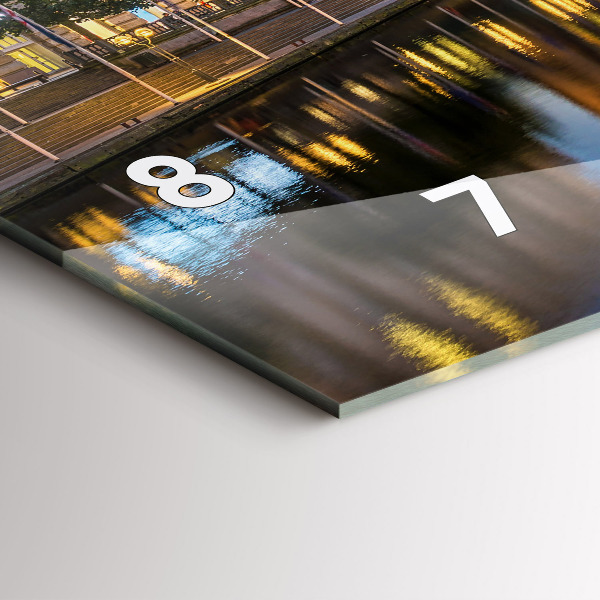 Ceas orizontale de perete din sticlă Primăria Hamburg