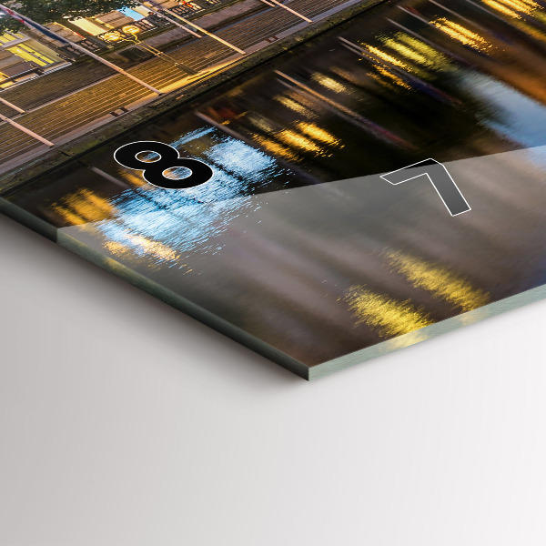 Ceas orizontale de perete din sticlă Primăria Hamburg