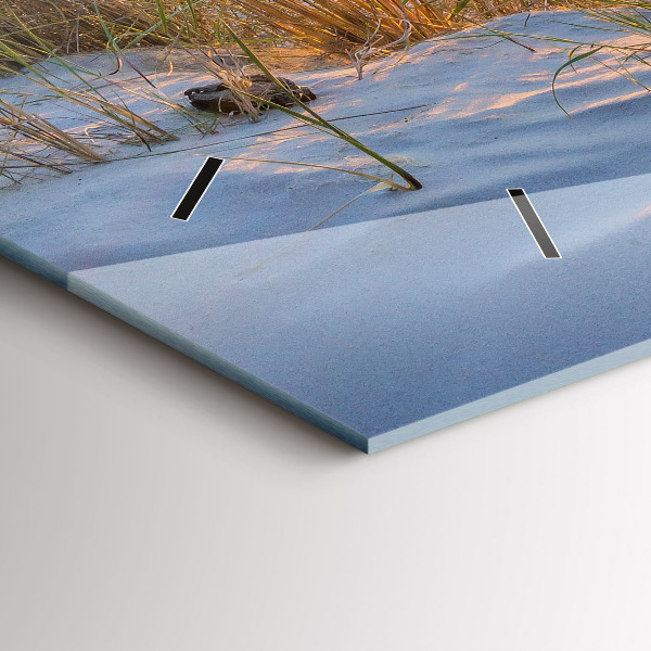 Ceas orizontale de perete din sticlă Apus peste mare