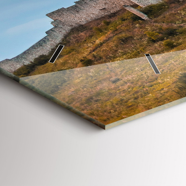 Ceas orizontale de perete din sticlă Castelul Spiš din Slovacia