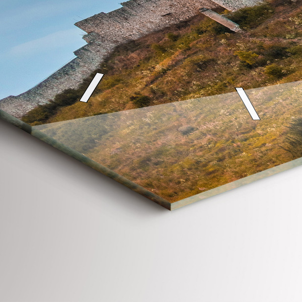 Ceas orizontale de perete din sticlă Castelul Spiš din Slovacia