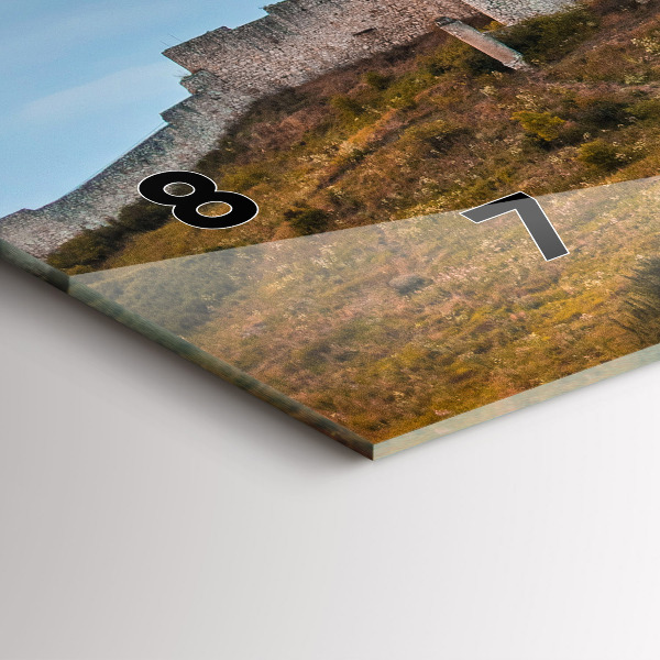 Ceas orizontale de perete din sticlă Castelul Spiš din Slovacia