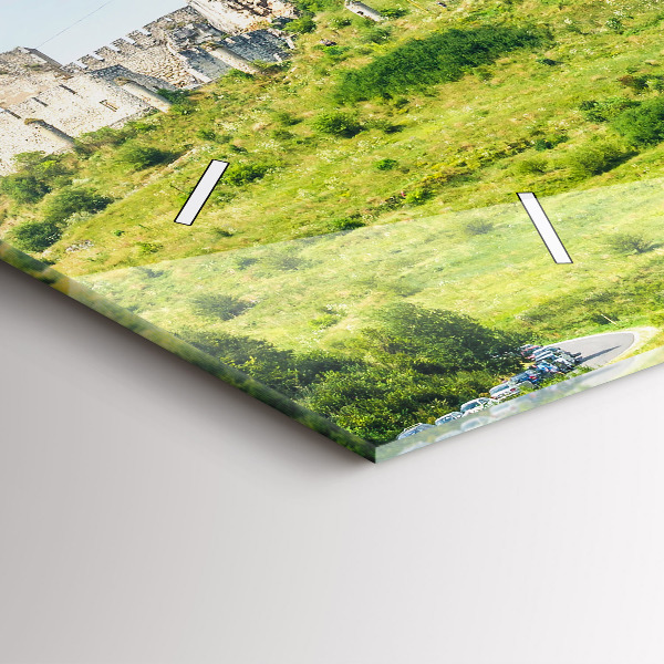 Ceas orizontale de perete din sticlă Castelul Spiš din Slovacia