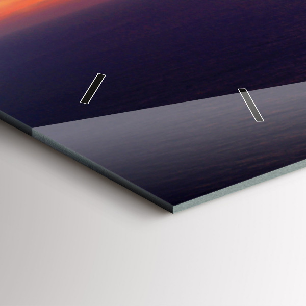 Ceas orizontale de perete din sticlă Cap de piatră