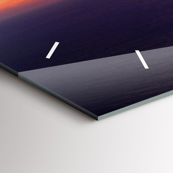 Ceas orizontale de perete din sticlă Cap de piatră