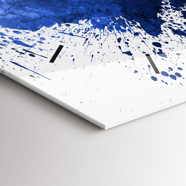 Ceas orizontale de perete din sticlă Acuarele San Antonio