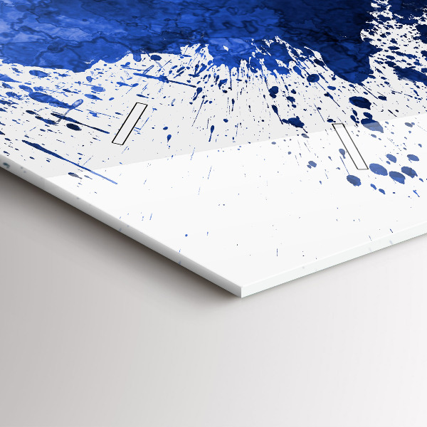 Ceas orizontale de perete din sticlă Acuarele San Antonio