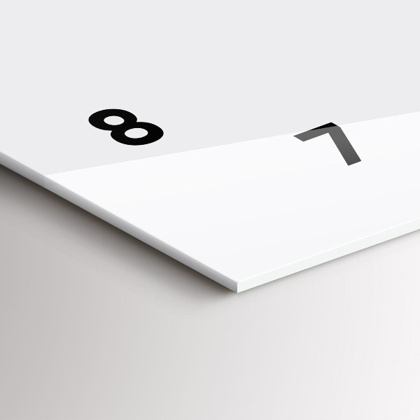 Ceas orizontale de perete din sticlă ștampila Texas