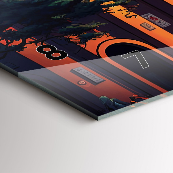 Ceas orizontale de perete din sticlă Pod din San Francisco