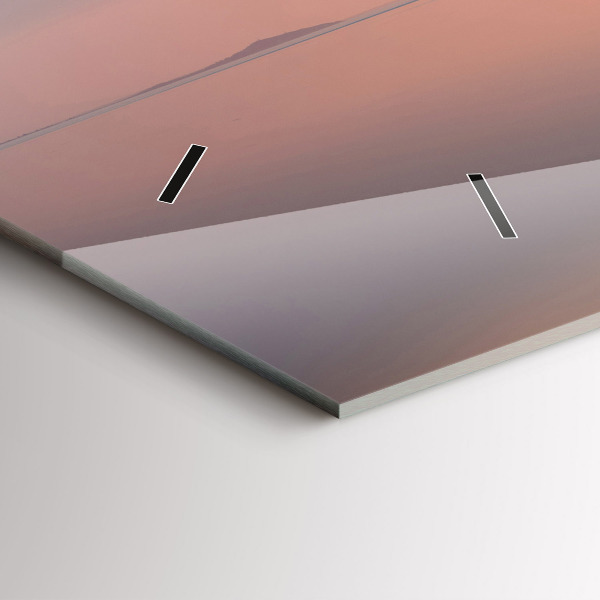 Ceas orizontale de perete din sticlă Lacul Balaton SUA