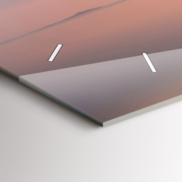 Ceas orizontale de perete din sticlă Lacul Balaton SUA