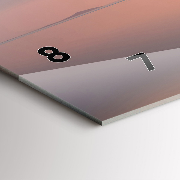 Ceas orizontale de perete din sticlă Lacul Balaton SUA