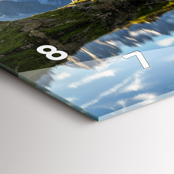 Ceas orizontale de perete din sticlă Valea Chamonix, Alpii francezi