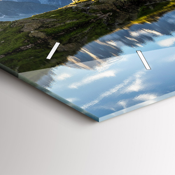 Ceas orizontale de perete din sticlă Valea Chamonix, Alpii francezi