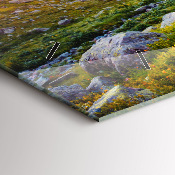 Ceas orizontale de perete din sticlă Ghețarul Mont Blanc Chamonix