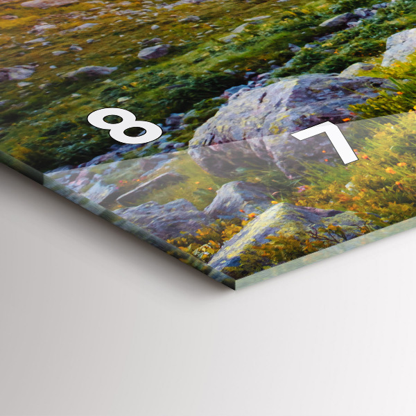 Ceas orizontale de perete din sticlă Ghețarul Mont Blanc Chamonix