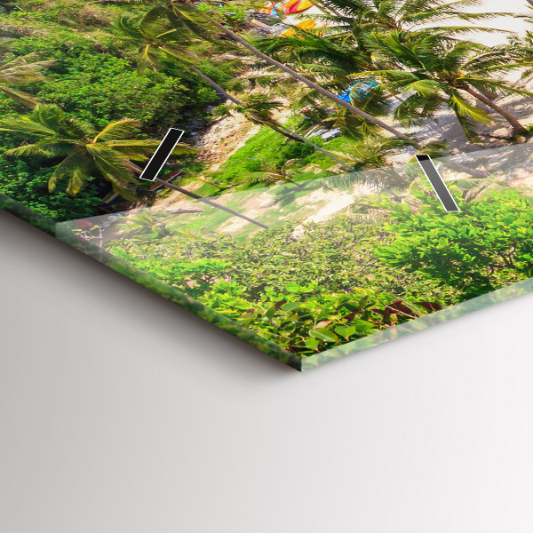 Ceas orizontale de perete din sticlă Parcul național Thailanda