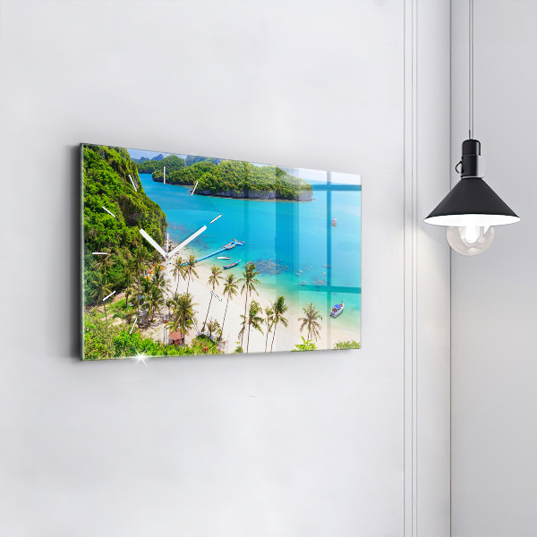 Ceas orizontale de perete din sticlă Parcul național Thailanda