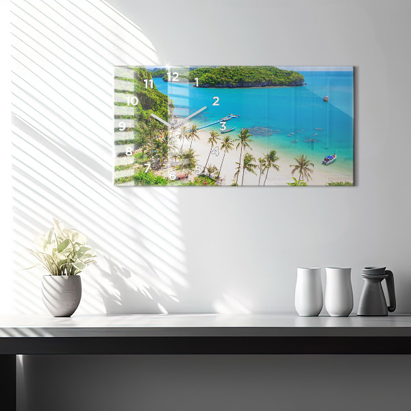 Ceas orizontale de perete din sticlă Parcul național Thailanda