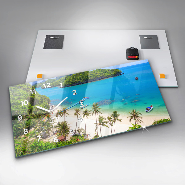 Ceas orizontale de perete din sticlă Parcul național Thailanda