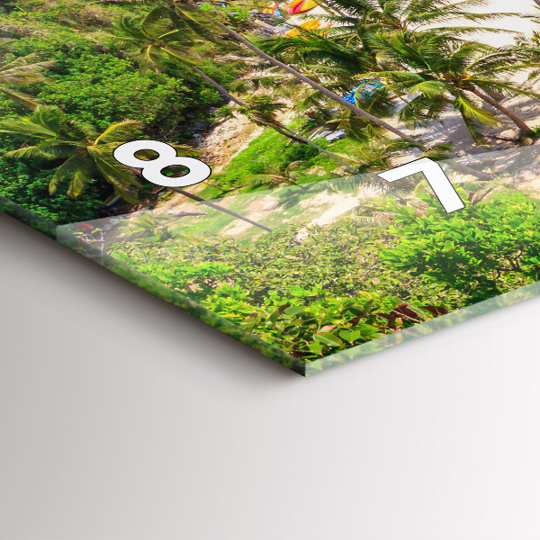 Ceas orizontale de perete din sticlă Parcul național Thailanda