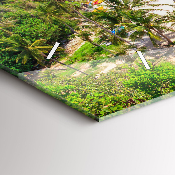 Ceas orizontale de perete din sticlă Parcul național Thailanda