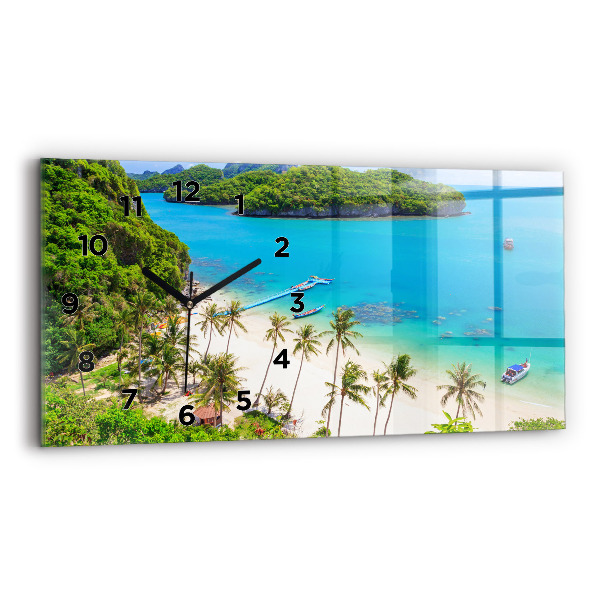 Ceas orizontale de perete din sticlă Parcul național Thailanda