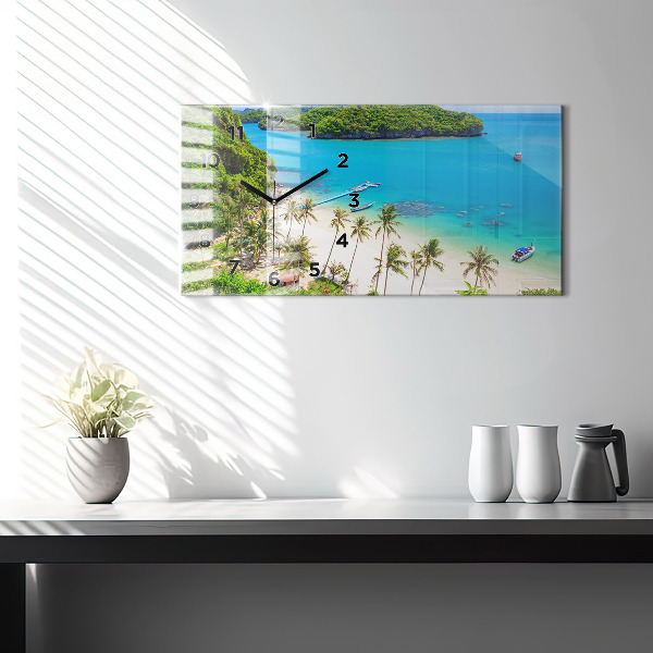 Ceas orizontale de perete din sticlă Parcul național Thailanda