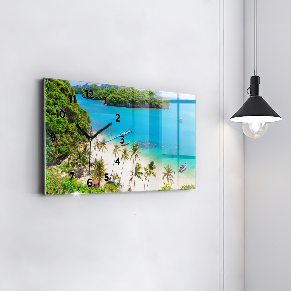 Ceas orizontale de perete din sticlă Parcul național Thailanda