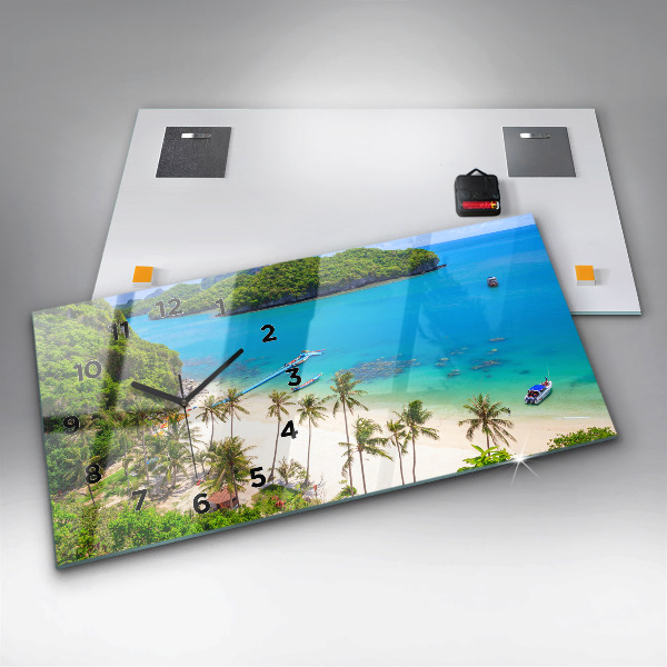 Ceas orizontale de perete din sticlă Parcul național Thailanda