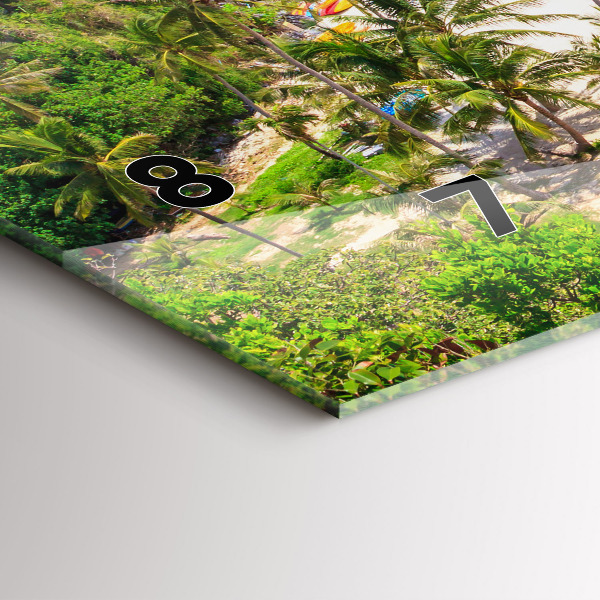 Ceas orizontale de perete din sticlă Parcul național Thailanda