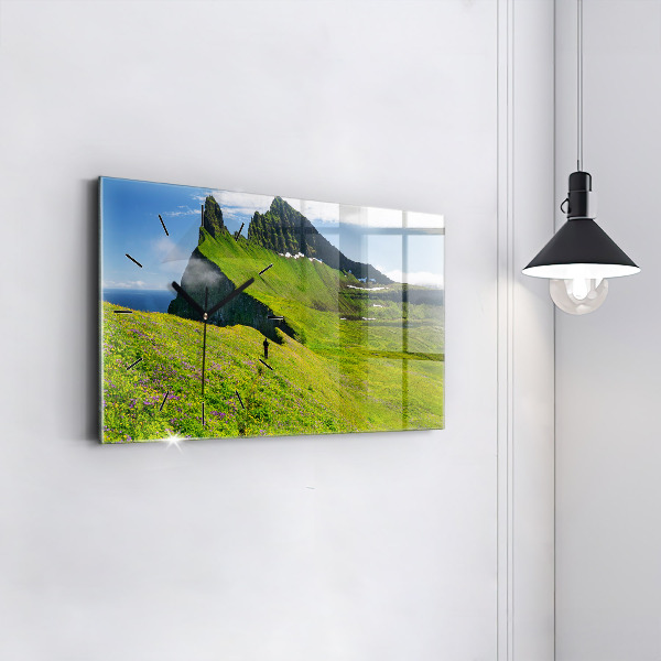 Ceas orizontale de perete din sticlă Rezervația Hornstrandir Islanda