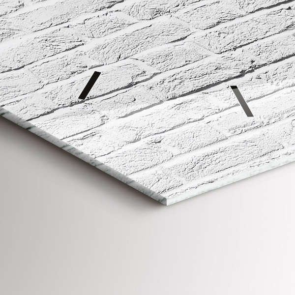 Ceas orizontale de perete din sticlă Zid de cărămidă