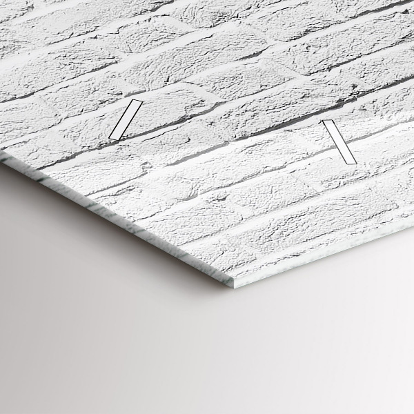 Ceas orizontale de perete din sticlă Zid de cărămidă