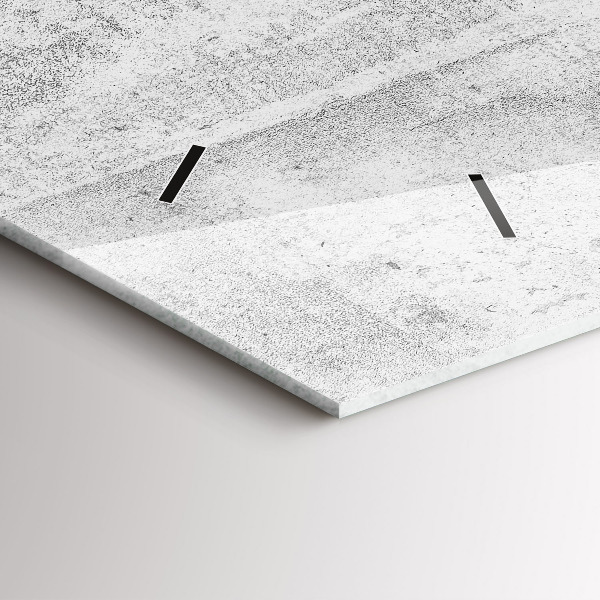 Ceas orizontale de perete din sticlă Perete de beton