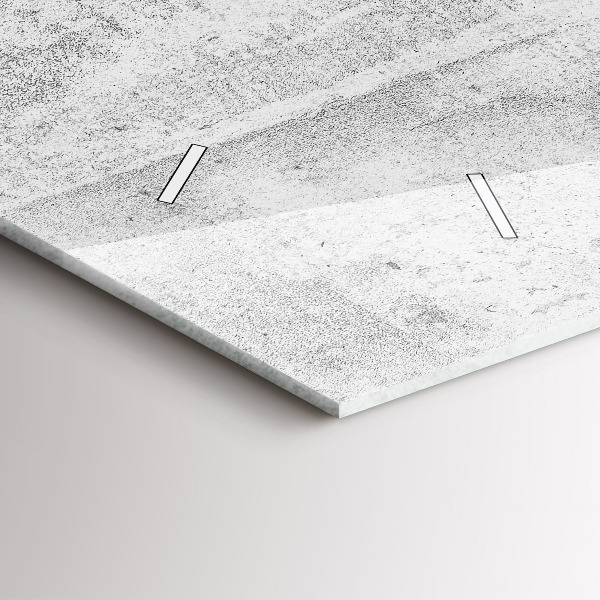 Ceas orizontale de perete din sticlă Perete de beton