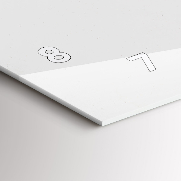 Ceas orizontale de perete din sticlă Arta marmura