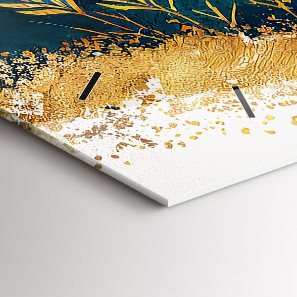 Ceas orizontale de perete din sticlă Peisaj montan