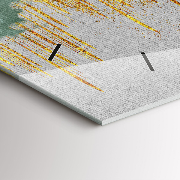 Ceas orizontale de perete din sticlă Model decorativ