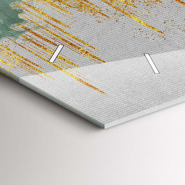 Ceas orizontale de perete din sticlă Model decorativ