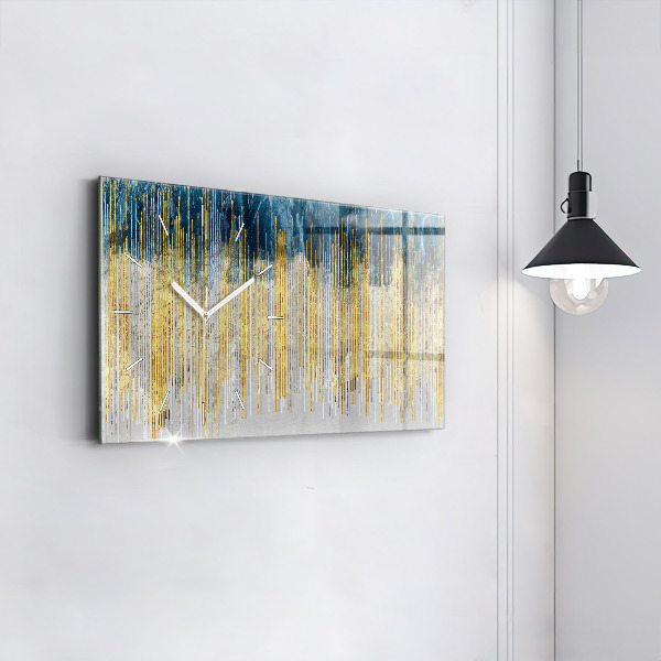 Ceas orizontale de perete din sticlă Model decorativ