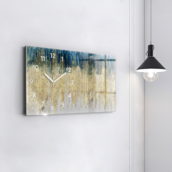 Ceas orizontale de perete din sticlă Model decorativ