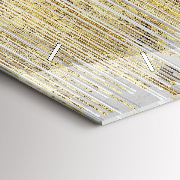 Ceas orizontale de perete din sticlă Model decorativ