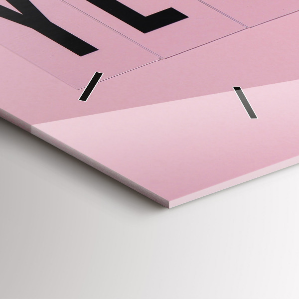 Ceas orizontale de perete din sticlă Da, poți