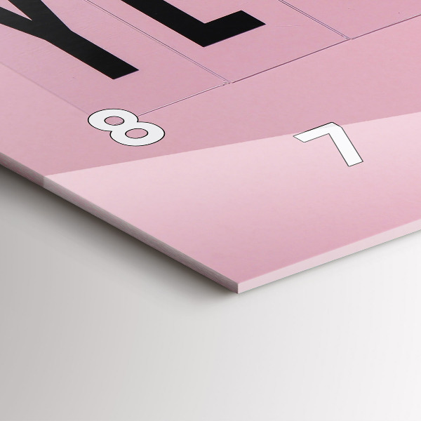 Ceas orizontale de perete din sticlă Da, poți