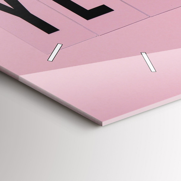 Ceas orizontale de perete din sticlă Da, poți