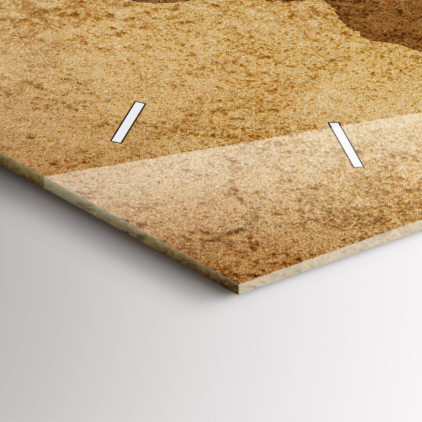 Ceas orizontale de perete din sticlă Harta lumii vintage